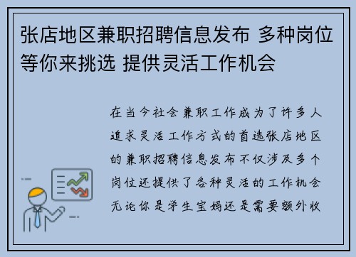 张店地区兼职招聘信息发布 多种岗位等你来挑选 提供灵活工作机会